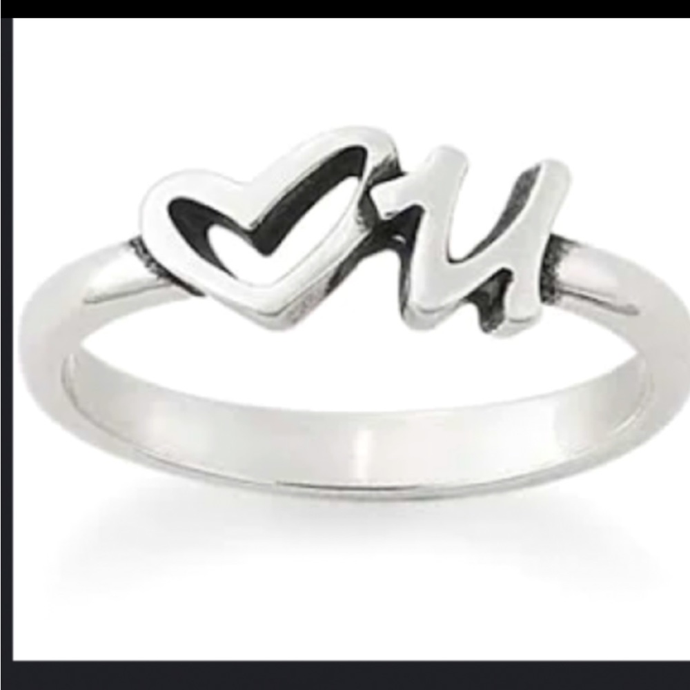 james avery “love u” ring size 8